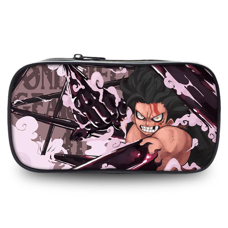 One Piece Wano Arc Pencil Case: Zoro & Luffy Design Storage Box