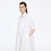 JNBY Women's Asymmetric Shirt Collar A-Line Dress