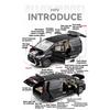 1/18 Lexus LM300 Electric Door MPV Alloy Car Model Sound and Light Pull Back Children's Toy Collectibles Birthday Gift Boyfriend