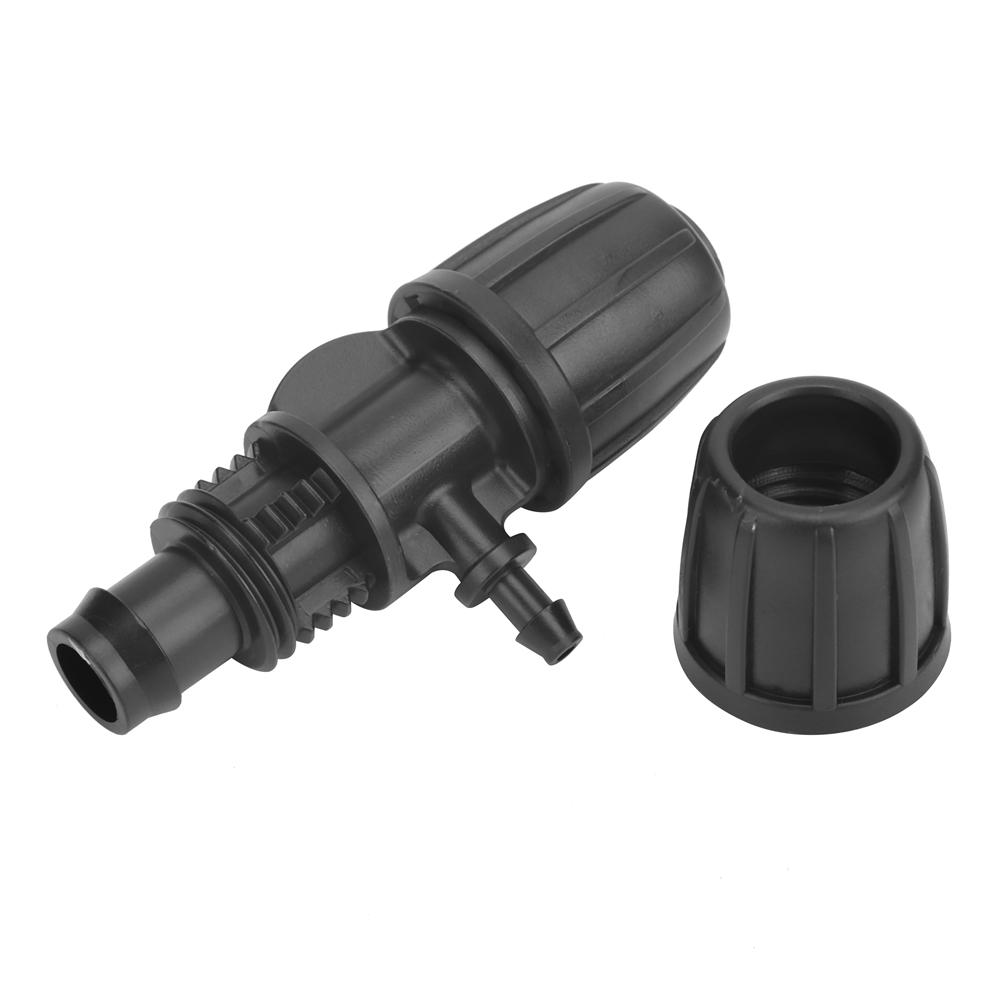 10Pcs 16mm to 4 7 Garden Lock Barbed Tee Connector for PE Hose Garden Irrigation