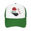 Iraq Flag Map  Love Iraq  Casual Baseball Cap  Hiking Fishing Sun Hats Spring SunProof UnisexTeens Yk Funny Snapback Cap