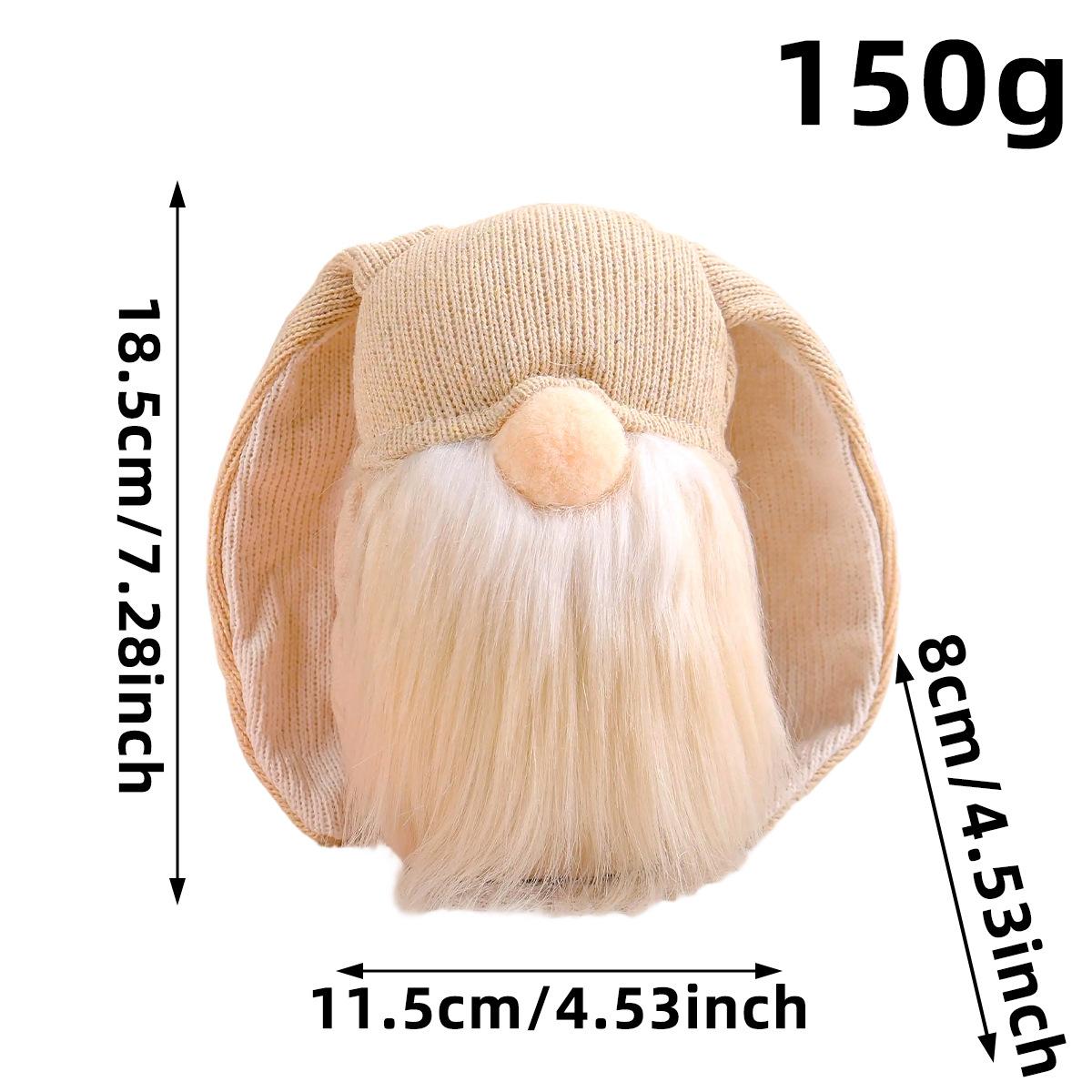 

Пасхальный Заяц Длинные Уши Кукла Украшение Креативная Безликая Кукла Эльф Украшения для Вечеринки D1-14 Yellow Rabbit