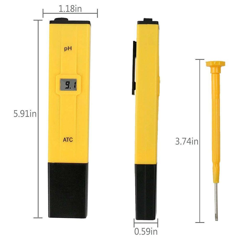 Digital PH Meter Hydroponic Pool Water Aquarium Wine Pocket Portable PH Tester
