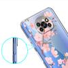 Case For Xiaomi Mi Poco X3 NFC 11 Lite M3 10T 9T 12 Redmi Note 10 9 9S 8 8T 7 Soft Clear Phone Cover Flower Letter Pink A B C