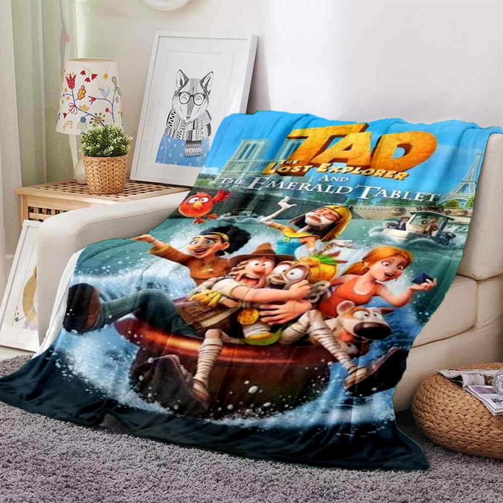 Tad, the Lost Explorer Print Flannel Blanket High Quality Warm Comfortable Cover for All Seasons Perfect for Gifts Home Decor