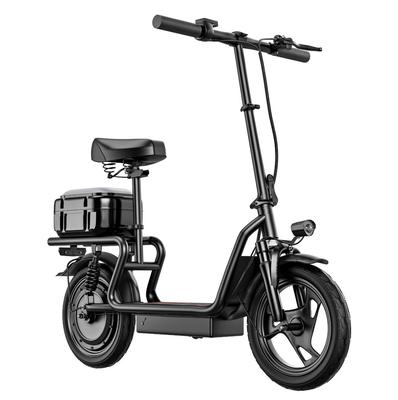 ZAZAWORK X14 Urbane Elektrofahrrad 800W Motor 48V 15Ah Akku 14 x 2.125-Zoll Reifen Vorder- und Hinterradaufhängungssystem.