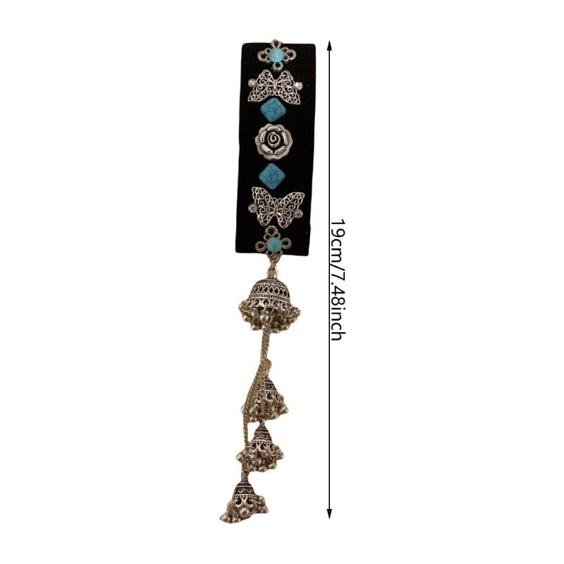 Elegant Tassels Hairpin with Ethnic Designs Comfortable Alloy Tassels Hairpin Stylish Hair Adornment for Casual Parties