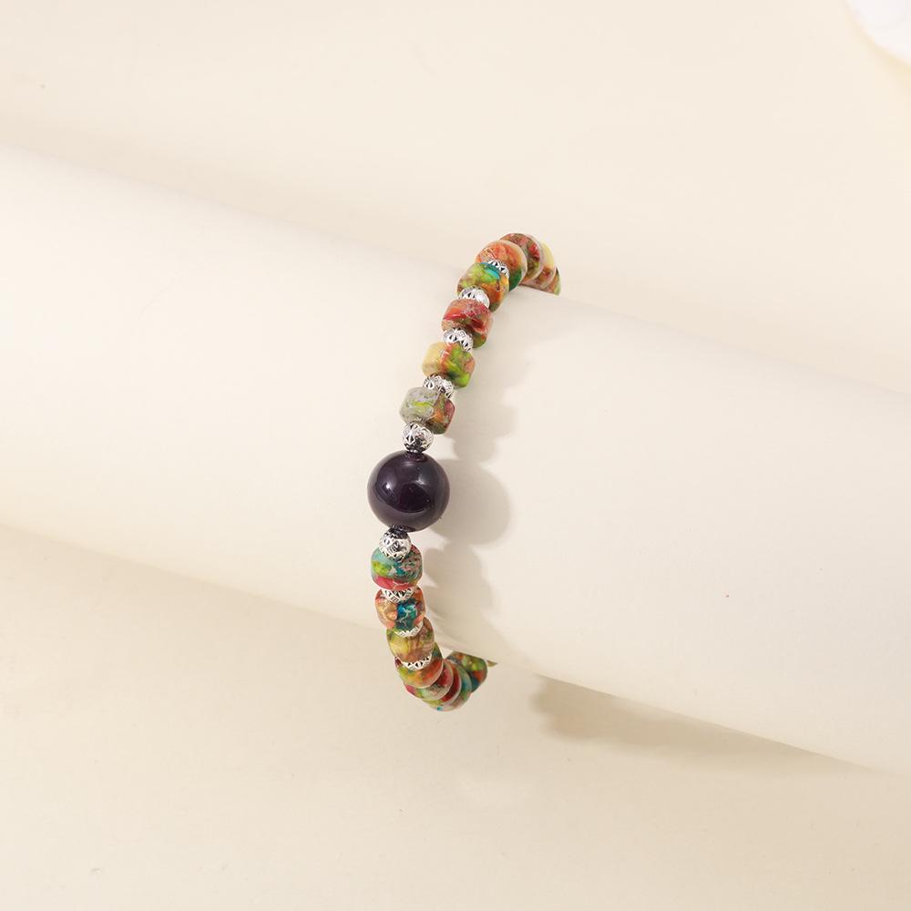 

Элегантный браслет из бусин Cross-Border Imperial Stone и аметиста 8mm