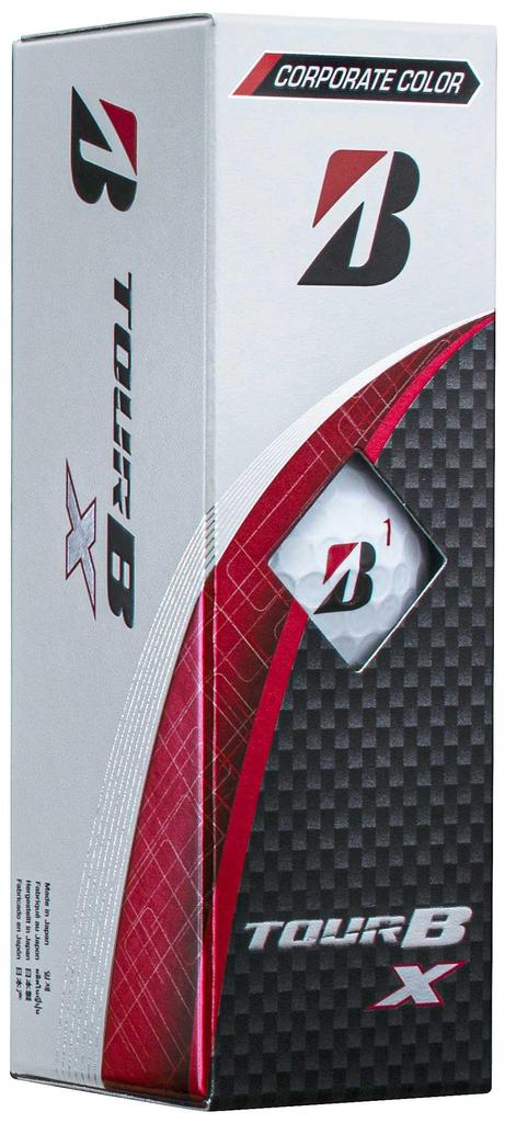 BRIDGESTONE TOUR B X Golf Balls, 2024 Model, Pack of 12, Corporate Color, B4CXJ