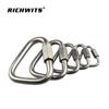 304 Stainless Steel Triangle Maillon Climbing Safety Quick Link Lock Buckle