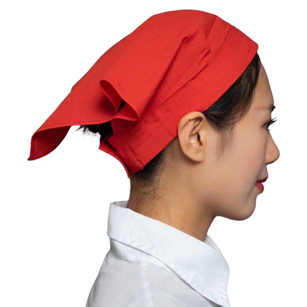 Working Cap Restaurant Triangle Hair Kerchief Vintage Fashion Cotton Chef Hat Hygiene Work Cap for Restaurant Accessories