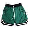 Plus Sizes Trendy Unisex Mesh Basketball Shorts Relaxed Fit Athletic Shorts with Zipper Pockets, Elastic Waist Sporty Shorts for Training & Streetwear
