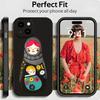 Traditional Russian Toy M-Matryoshka doll Phone Case Black Matte Thin Phone Case For iPhone17 16 15 14 13 ProMax