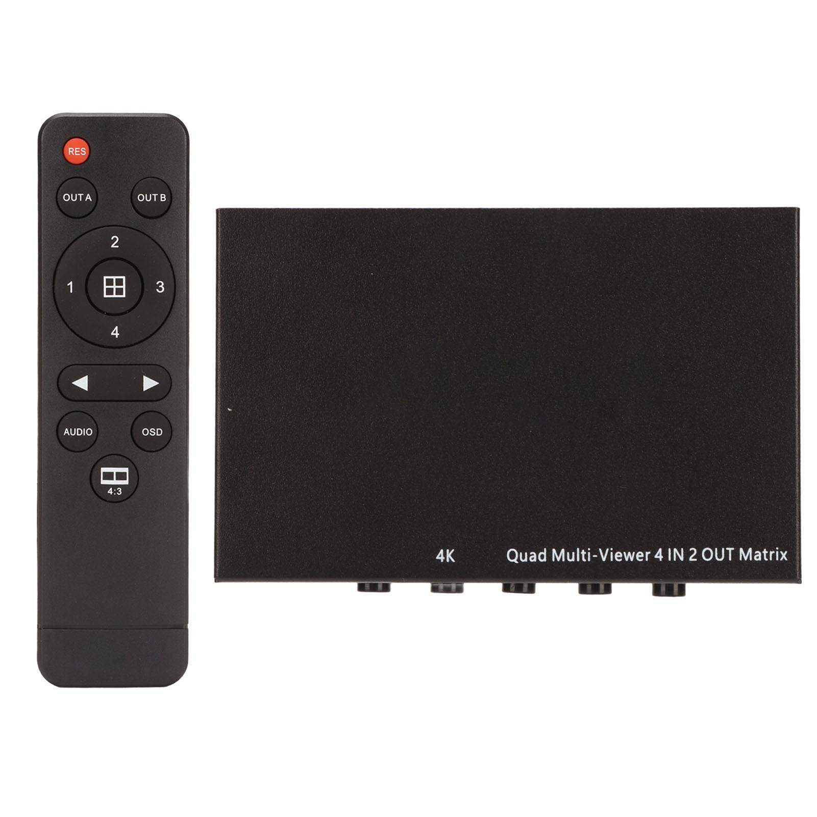 

Интерфейс мультимедиа HD 4x2 Разделитель изображений Многоэкранное бесшовное разделение 4K на 30 Гц 4x2 EU Plug