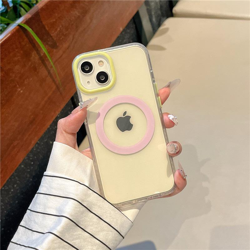 

Translucent Magnetic Case for iPhone 14/13/12 - Apple Promax Series 16