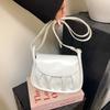 PU Leather Crossbody Underarm Bag Carrying Large Capacity Female Small Square Bags Waterproof Korean Style Elegant Shoulder Bag