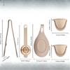 21pcs Baking Cooking Silicone Kitchenware Set Baking Tools Spoon Beater Scraper Steak Spatula