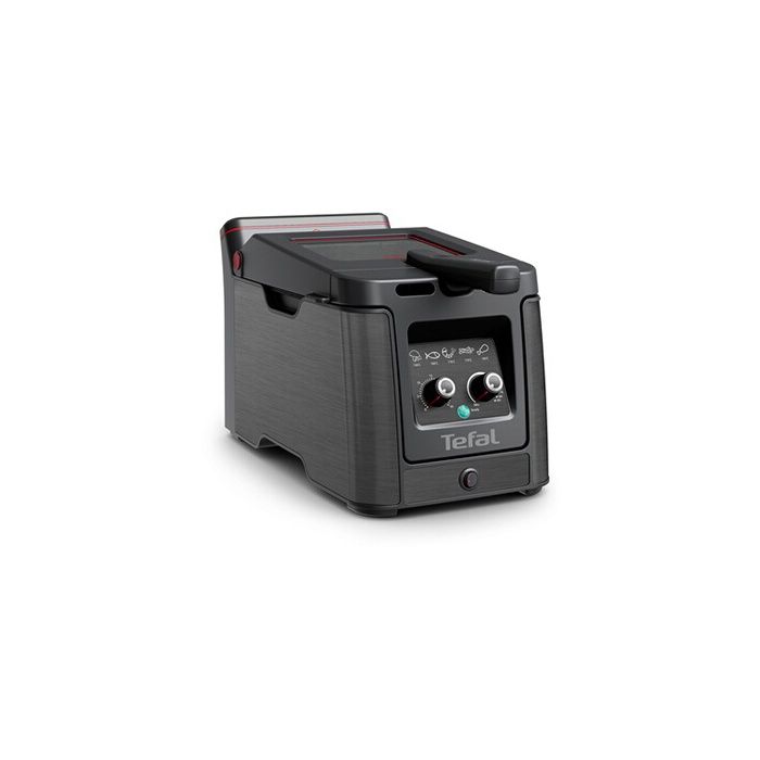 Tefal Clear Duo Classic Fryer, Less Smoke and Odors, Black, FR600810 nero