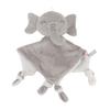 Ongwan Baby Bath Towel, Baby Pacifier Towel, Plush Cartoon Doll, Infant Burp Cloth Handkerchief, for Babies 3 Months and Up (Elephant)