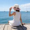 Ladies Straw Sun Hat With Big Brim For Outdoor Sunshade And Casual Style