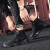 Waterproof Mens Snow Boots Winter Fur Padded Warm High Top Cotton Shoes Platform Non-slip Thicken Plush Ankle Boots Botas Hombre
