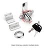 Zinc Alloy Drawer Lock Cabinet Cam Lock For Furniture Door Mailbox Desk Cupboard With Keys
