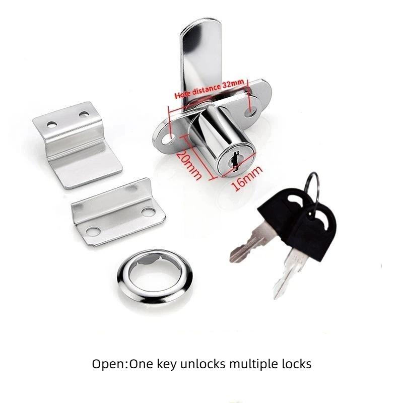 Zinc Alloy Drawer Lock Cabinet Cam Lock For Furniture Door Mailbox Desk Cupboard With Keys