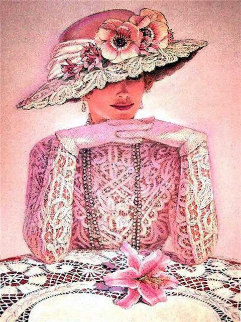 Tam Yuvarlak/Kare Matkap Elmas Nakış Şapka Kadın Mozaik El Yapımı Hediye Elmas Boyama Portre Mozaik İğne Ev Dekor