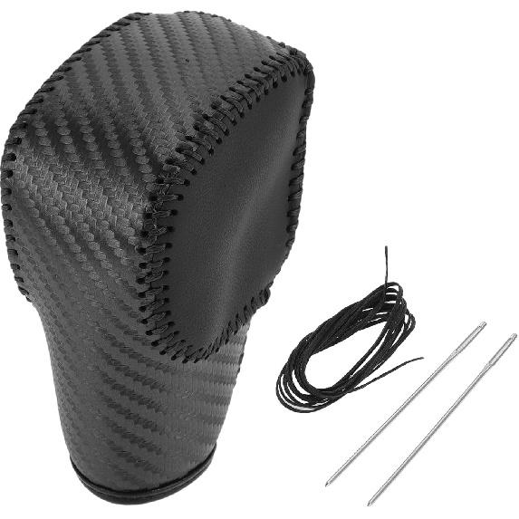 

Gear Shift Knob Cover for Ford for Ranger 2019-2022 Anti-Slip Black Stick Shifting Handle Protector Faux Leather 1 Pc