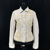 Francesca Sforza Made In Italy Designer Denim Jacket Beige Women’s ML