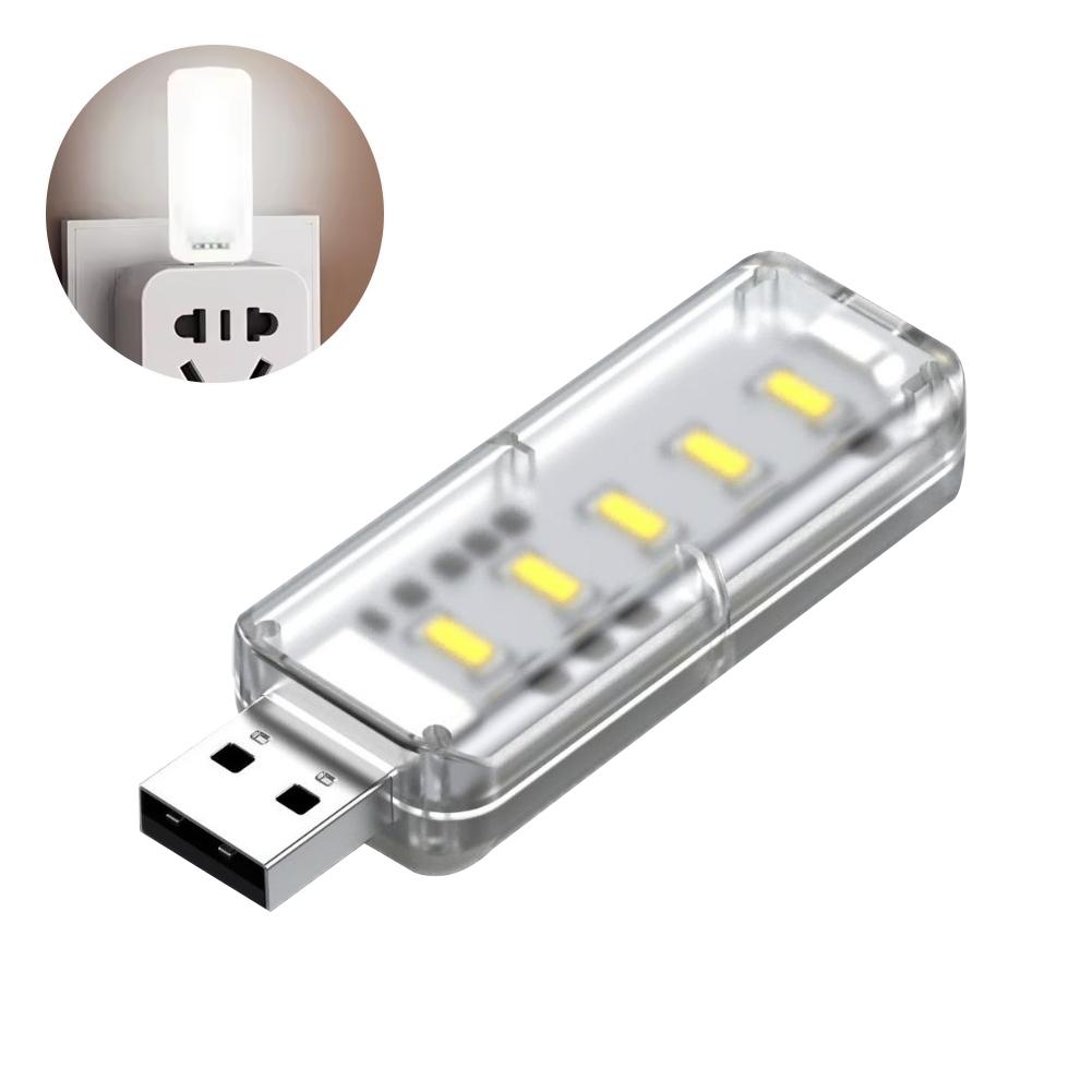 10 LED Touch Dimming USB Night Light 5V Portable 3000K/6500K For Bedroom Study PC Laptop Mobile Power Bank Plug In Lighting