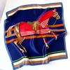 100% Pure Silk Scarf Women Neck Hair Band Foulard Square Small Headband  Fashion Print Neckerchief Scarves Bandana 53*53cm
