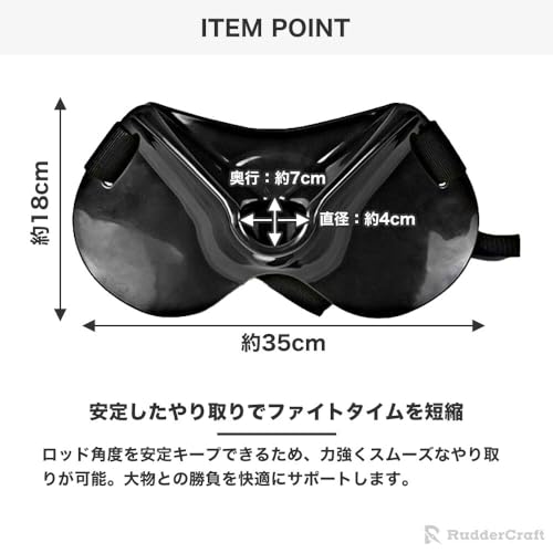 RudderCraft Kampfgürtel, Gimbal Angelrutenhalter, Gimbal-Gürtel, Lendenstützgürtel mit rutschfesten Polstern für Bootsangeln, Jigging und Werfen, Anzug