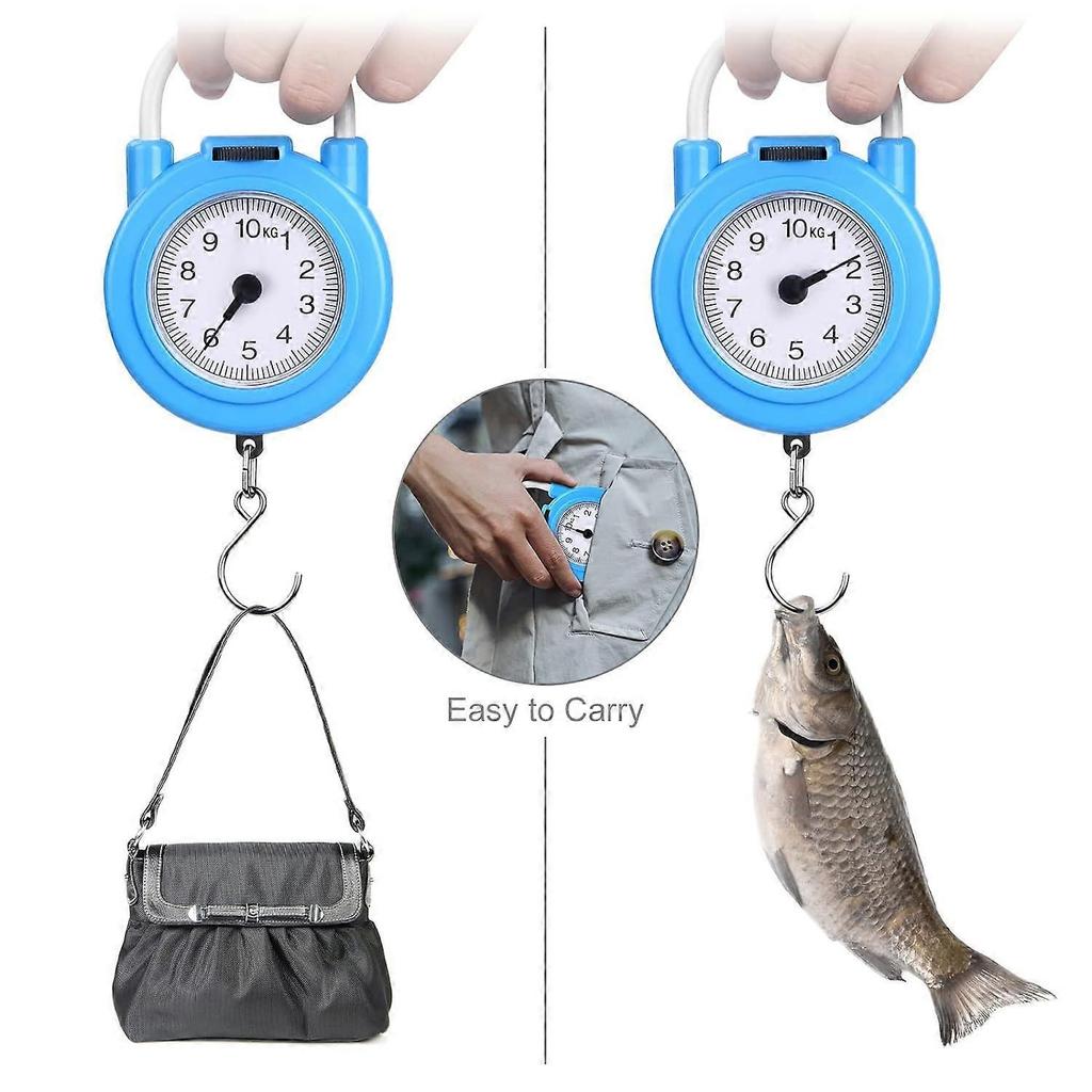 Gepäckwaage, Maximale Tragkraft 10 kg, Klein und Tragbar mit Bequemem Griff für Reisen und Arbeit