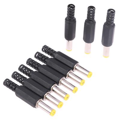 10Pcs High Quality Dc Power Male Plug 5.5*2.1*14Mm Adapter Connector Plug  Welded Dc Head