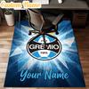 Custom Name Gremio Football Club Emblem Rug Office Rug Chair Mat Non Slip Carpet Rugs for Bedrooms Dining Room Living Room Home Decor Gifts