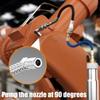 Grease Coupler Lubrication Fitting with Locking Handle, Extension Hose and Metal Needle Nozzles for Vehicle Maintenance