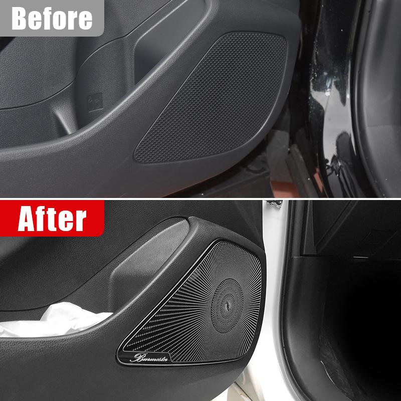 For Toyota Corolla Cross XG10 - 2024 2025 Stainless Car Door Audio Speaker Cover Loudspeaker Tweeter Trim Case Sticker