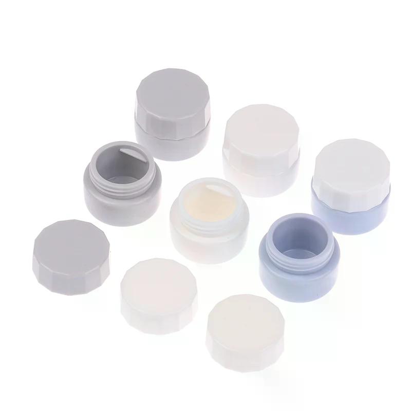 2pcs 5ml Nail Polish Empty Jars Portable Plastic Nail Painted Gel Holder Case for Manicure UV Glue Organizer