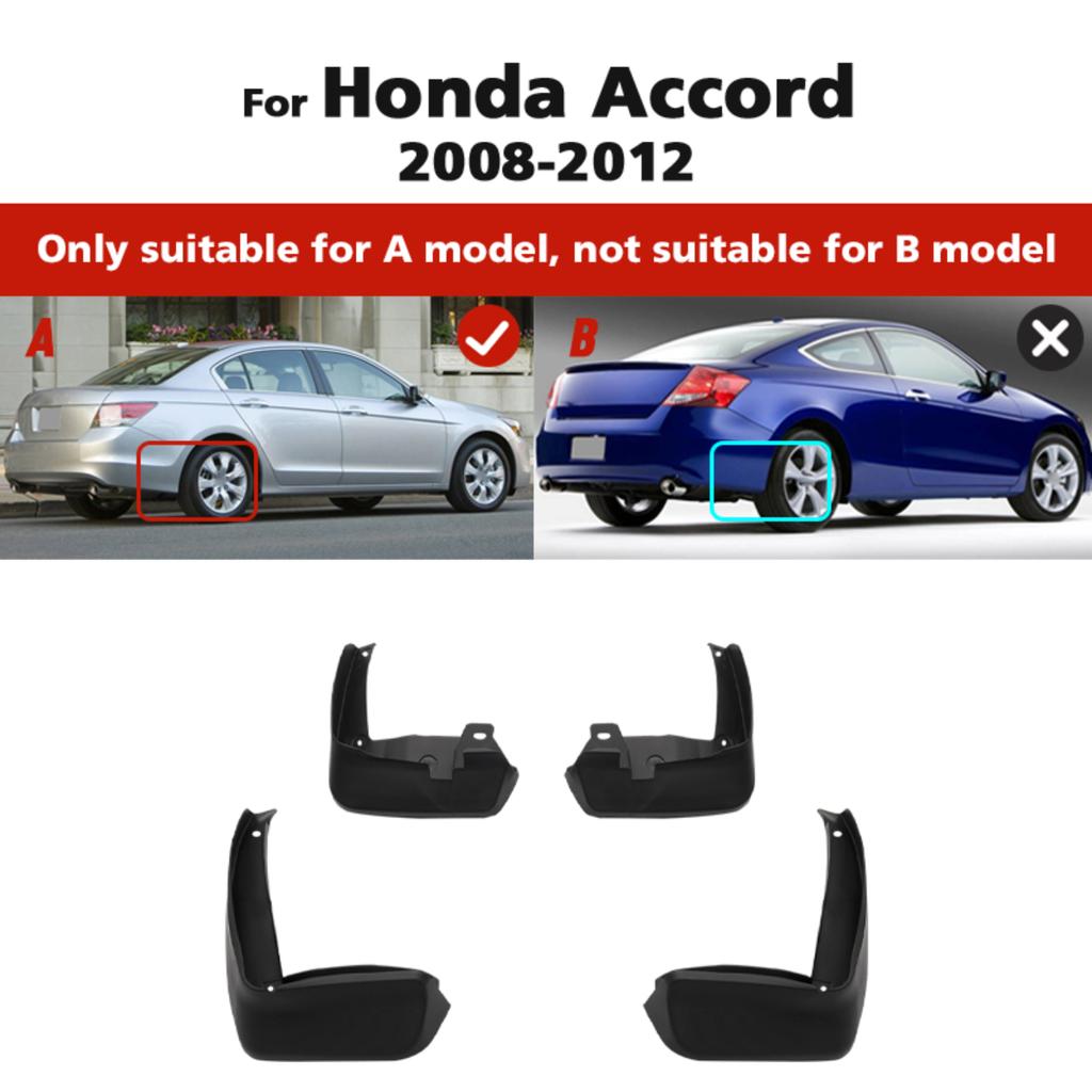 4PCS Car Mud flaps Splash Guards Mudguards Car Mud Flaps Compatible with Honda Accord Sedan 2008 2009 2010 2011 2012