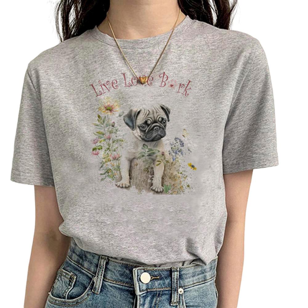 Pug T Shirt Women Funny Summer Streetwear T Shirt feUnisex Streetwear Designer Funny Clothes