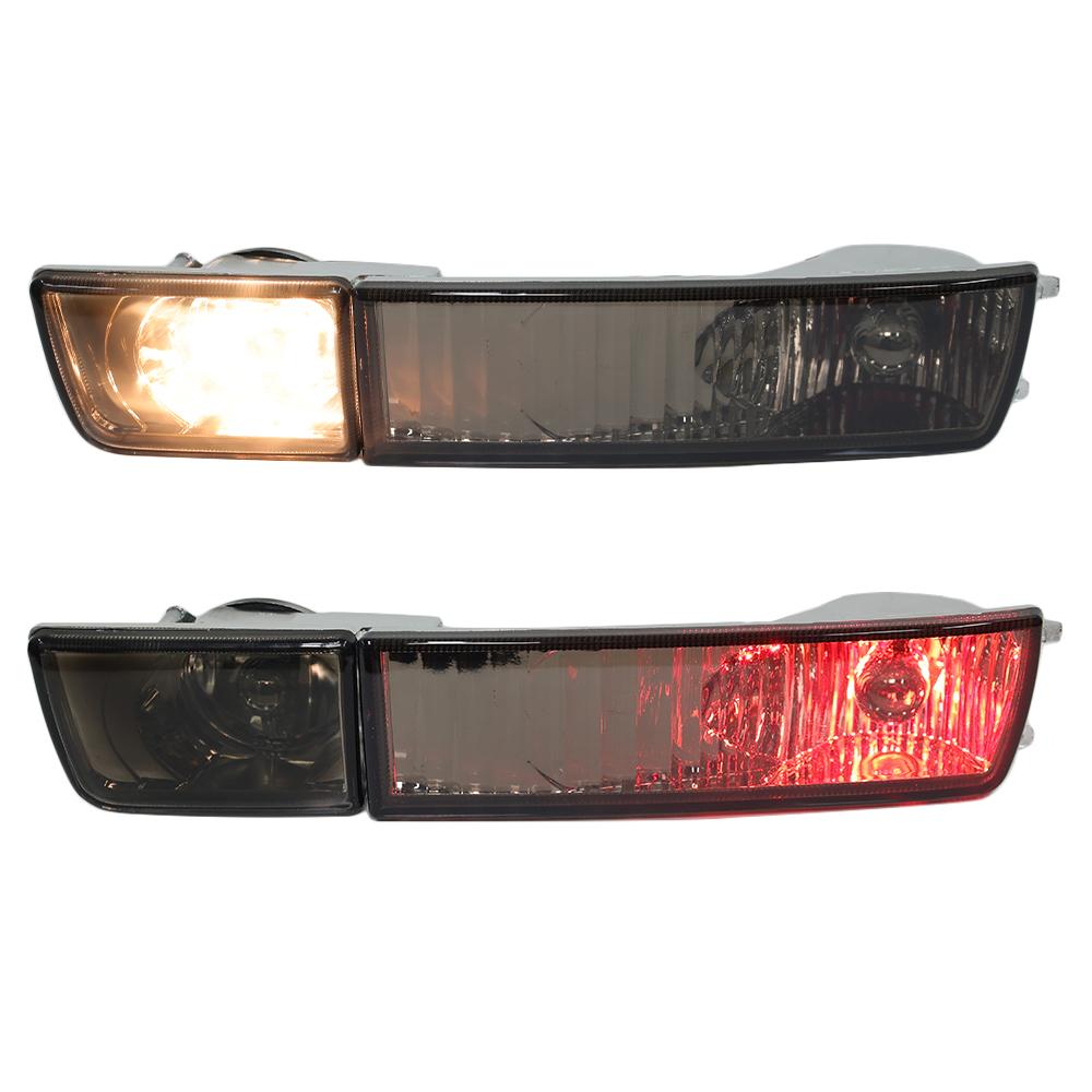 Für VW Golf 3 1992 -1997 Auto Frontstoßstange Nebelscheinwerfer + Blinkleuchte 4 Stück Set Getönte Farbe Autozubehör 1HM941778