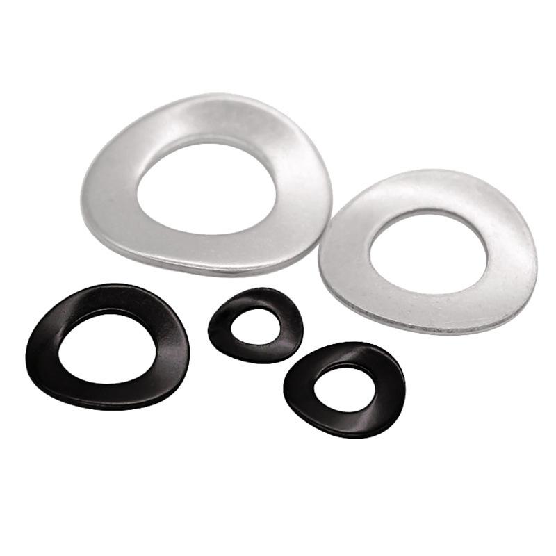 Three-Wave Washer Spring - 65Mn Steel/304 Stainless Steel, Corrugated, Wave Washer, M3-M30.