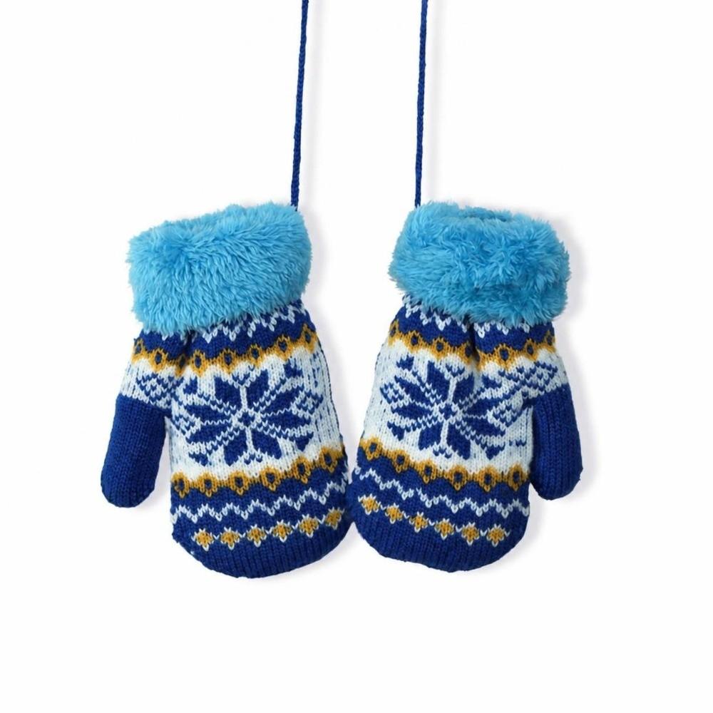 Windproof Kids Winter Gloves Coldproof Baby Gloves Cute Knitted Gloves  Outdoor