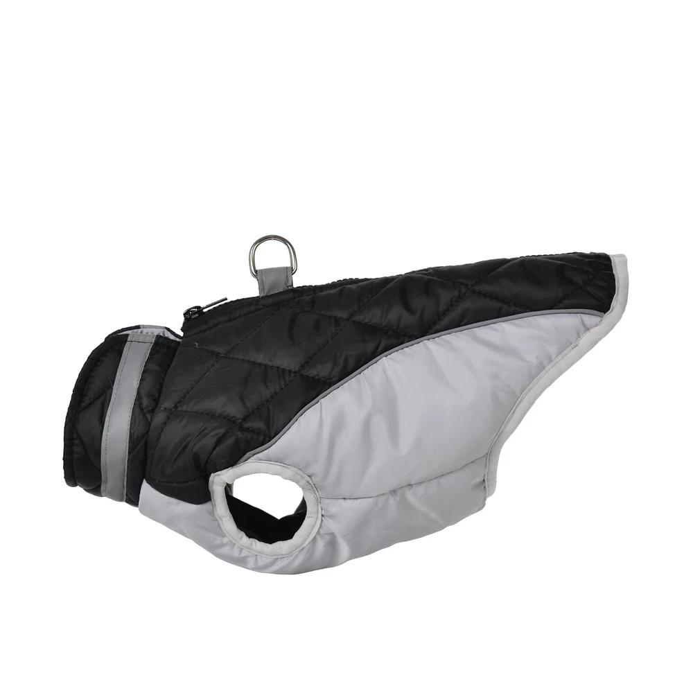 Dog Winter Clothes Lattice Reflection Puppy Jacket Splicing D-Ring Windproof Small Pet Vest Coats for Bulldog Pug Dog Costume