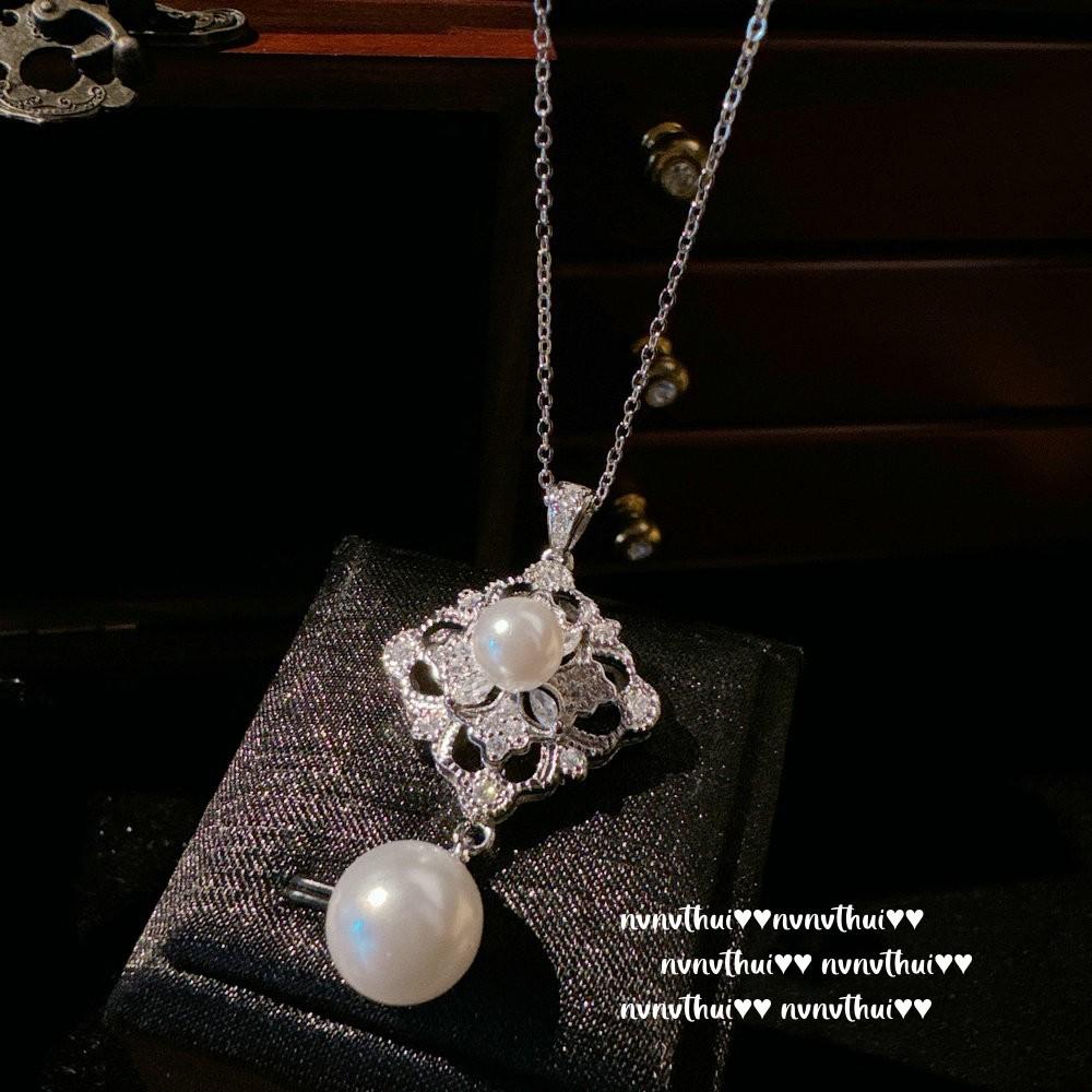 Кольцо-комбинация «Слезы Русалки» с жемчугом цвета «Павлиний фиолетовый», Кольцо-штабель «Лепесток» с белым жемчугом Таити и цирконом, Австралийское.