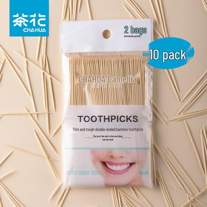 Chahua Double-Ended Bamboo Toothpicks