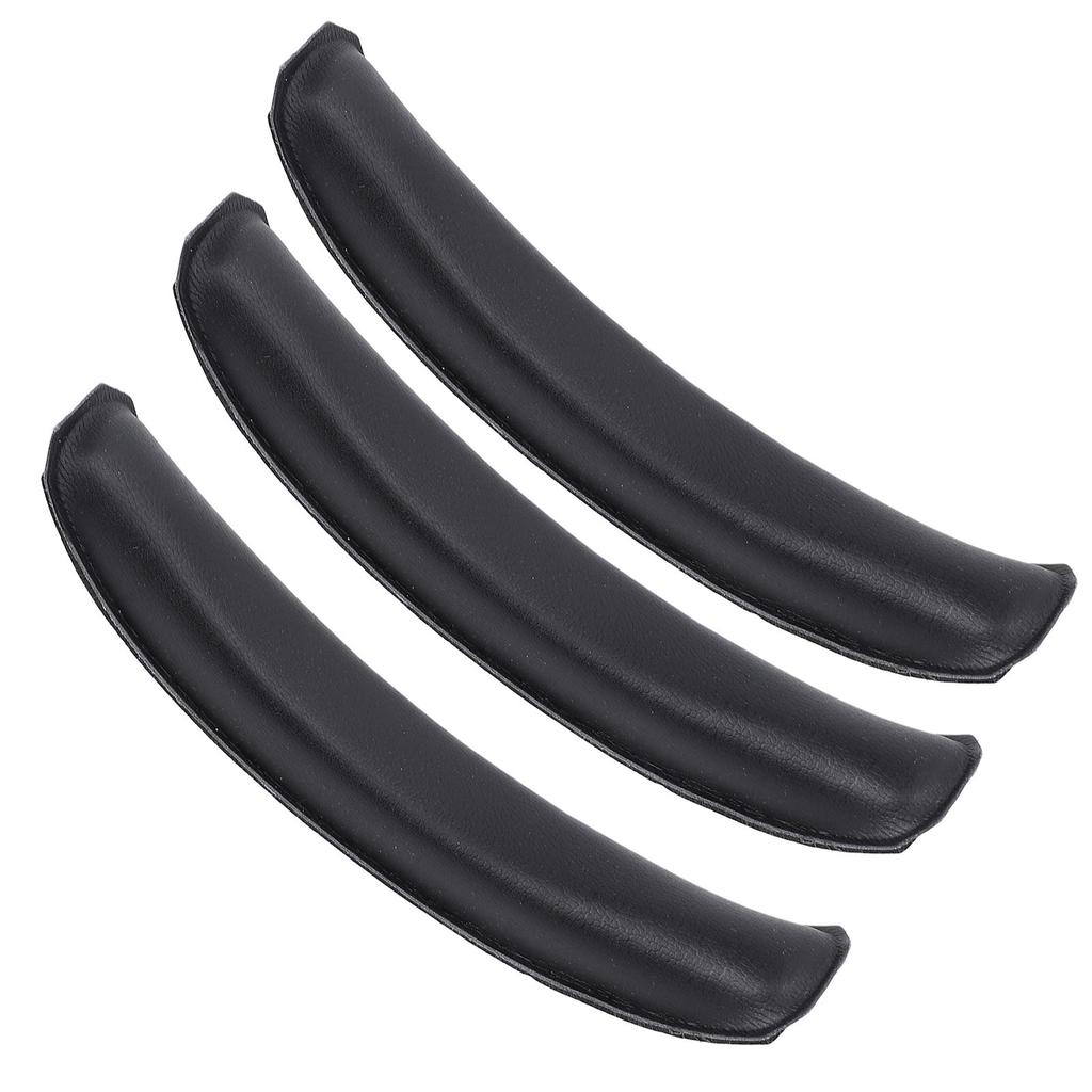 3pcs Headphone Replacement Headband Pad Soft Protein Leather Headband Cushion for W820NB W820NB Plus Black
