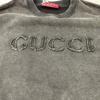 Gucci [/Domestic Genuine] 784413 Cotton Jersey Logo Patch Crew Neck Sweatshirt/ Tops S grayUsed