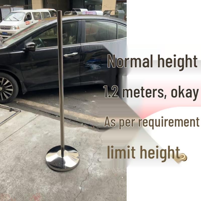 Stainless Steel No Parking Warning Sign Post